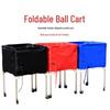 Portable Folding Ball Cart for Basketball, Football, and Volleyball Storage