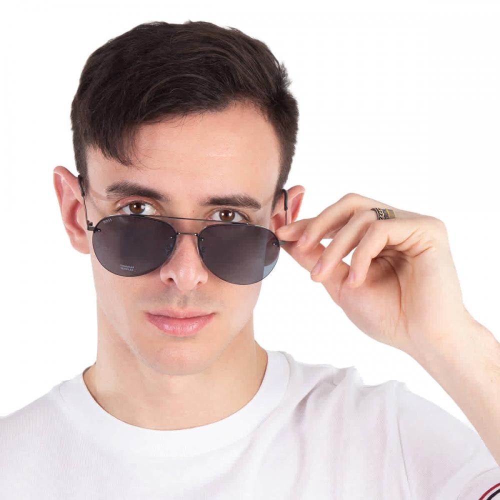 Hugo BoSS Grey Pilot Men S SunglaSSeS BoSS 1537 F Sk 06lb Ir 62 Multi