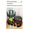 Multi Layer Kitchen Organizer Fruit Vegetable Shelf Bathroom Makeup Storage Desktop Dim Sum Storage Basket Kitchen Accessories