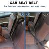 Cinturón de seguridad de coche para mascotas dos en uno, correa de plomo, cinturón de seguridad de asiento trasero, arnés ajustable para collar para perros y gatitos, accesorios para mascotas