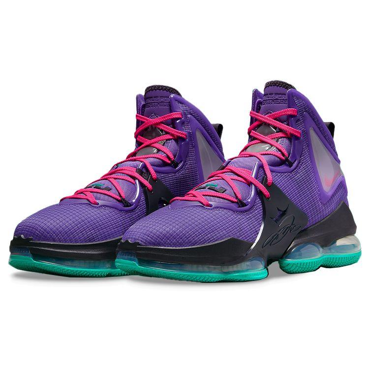 Nike Pánské tenisky LeBron 19 EP Purple Teal Růžové Černé DC9340-500