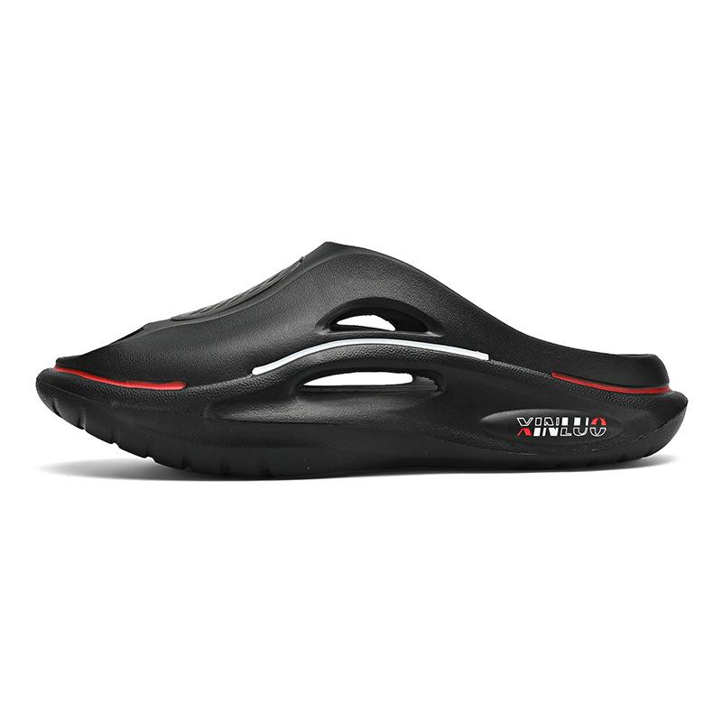 Fashion Kidmi Mens Flat Sandals Summer Holes Garden Shoes Outdoor Beach Sandals EVA Thick Sole Home Slippers Fashion Mens Clogs Slippers