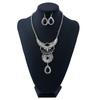 Choker-Halsketten Mehrschichtig Mode Bohemian Statement Maxi-Halskette Für Damen Ohrringe Zirkon-Sets Vintage Collier Halskette