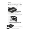 RGO Carbon Fiber Pedal Road Bicycle Pedal 3 Bearing Aluminum Alloy Anti-skid Mountain Bicycle Pedal Bicycle Accessories