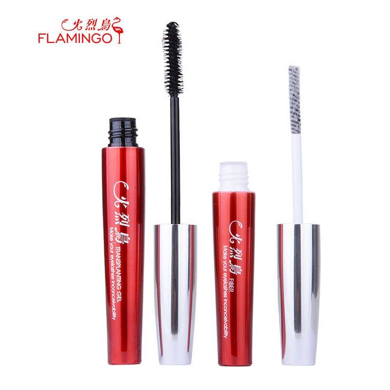 Flamingo Mascara Waterproof Long Curling Grafting Fiber Long Encryption Waterproof Not Smudge Genuine Goods Big Brand Female