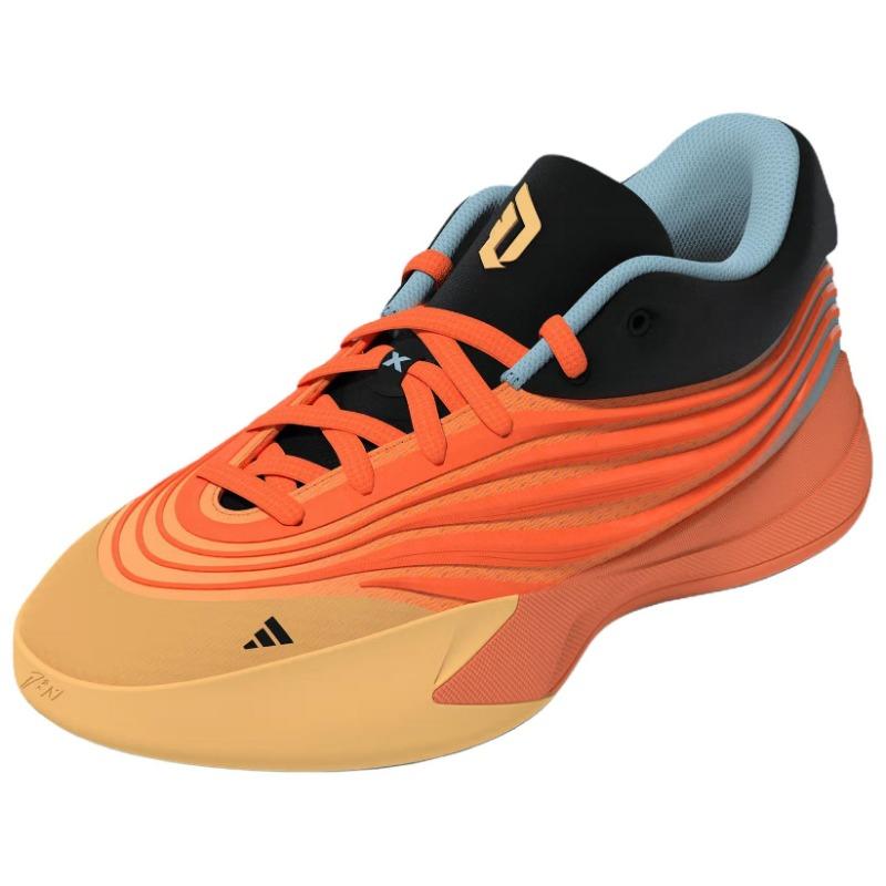 adidas Scarpe da basket Dame 10 unisex a taglio basso arancio-nero JQ9467