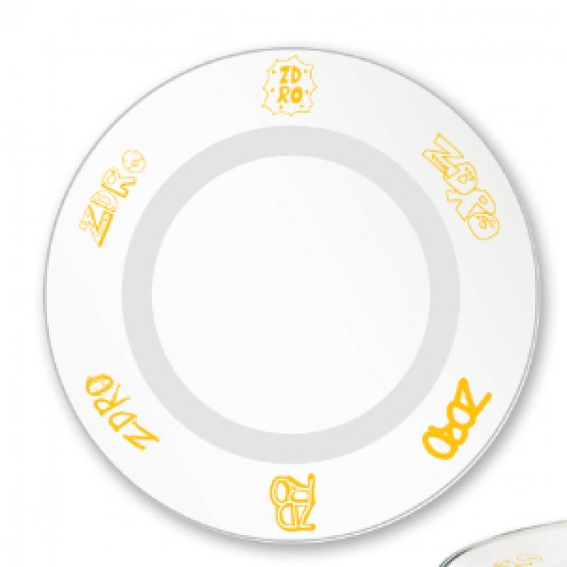 Zapnuto Vypnuto 06 Skleněný talíř Pojďme správnou cestou Md