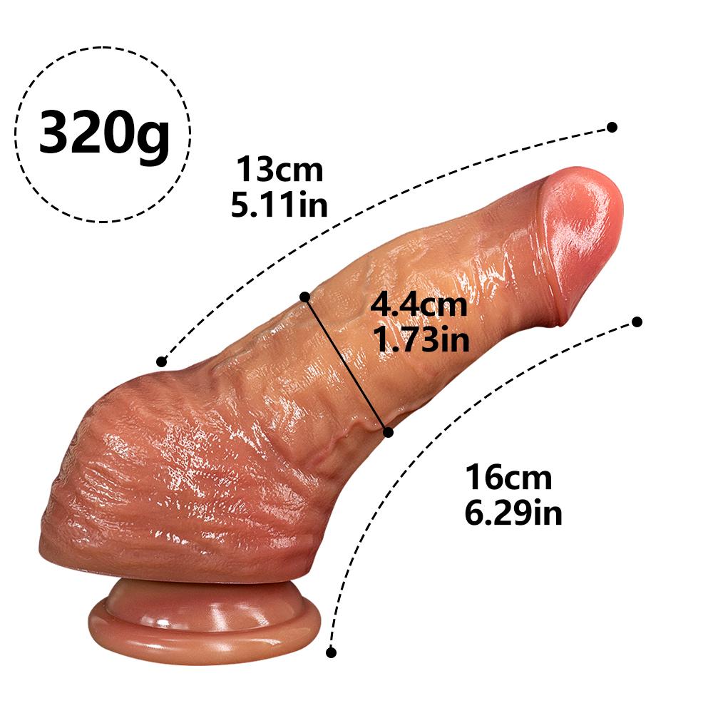 Doppelter flüssiger Silikon-künstlicher Penis-Make-up-weiblicher Masturbator dicker langer Urlaubs-Penis für Erwachsene