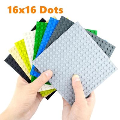 2PCS 16X16 Dots Small Particle Compatible DIY Building Blocks Baseplates Bricks Educational Assemblage Construction Base Plates Toys for Kids