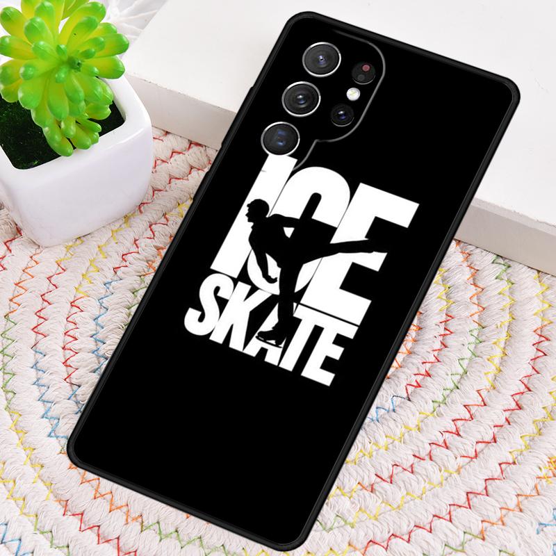 Love Ice Skating Silicone Phone Case For Samsung Galaxy Note 10 Pro S26 S25 S24 S23 S22 S21 Plus S25Ultra Capa Cover