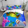 3D Cartoon Duvet Cover Bedding Set, My Game Singing Monsters Duvet Cover Pillowcase, Home Room Bedroom Decoration