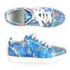 Doskonałe sneakersy Christian Louboutin z niskim wycięciem Lewis Junior skóra niebieska biała męskie Używane