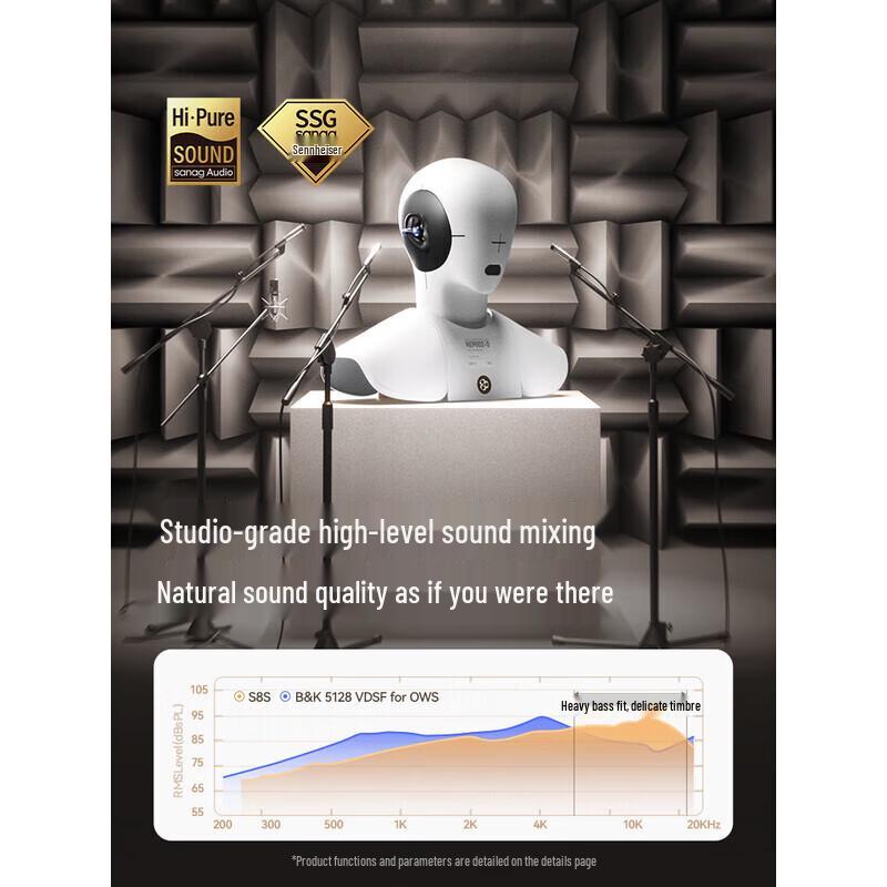 SANAG S8S AI Bone Conduction Ear Clip Headset