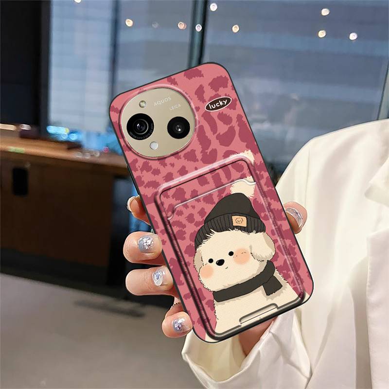 Cartoon Durable Phone Case For Sharp Aquos R10/SH-51F Shockproof Soft case Fashion Design Card sleeve Anti-knock Cute
