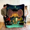 Cartoon 2026 New Kawaii Snoopy Children Warm Soft Anime Blankets for Sofa Bed Cover Blanket Suitable for Birthday Souvenir Gifts