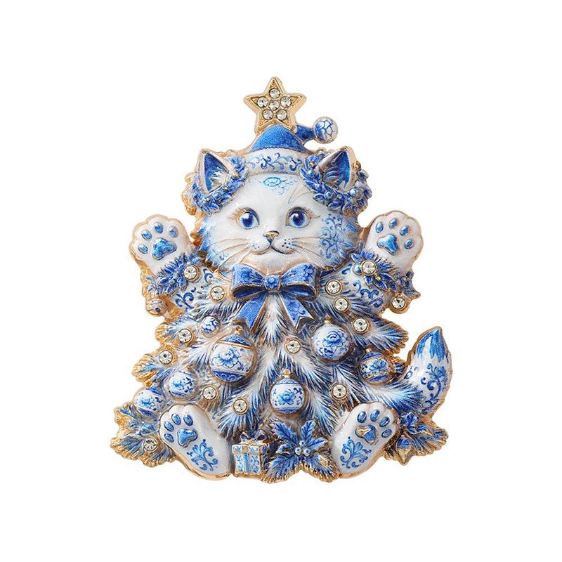 Christmas Themed Brooch Sparkly Rhinestone Cute Designs For Holiday Wear Christmas Party Gifts Fashion Jewelry