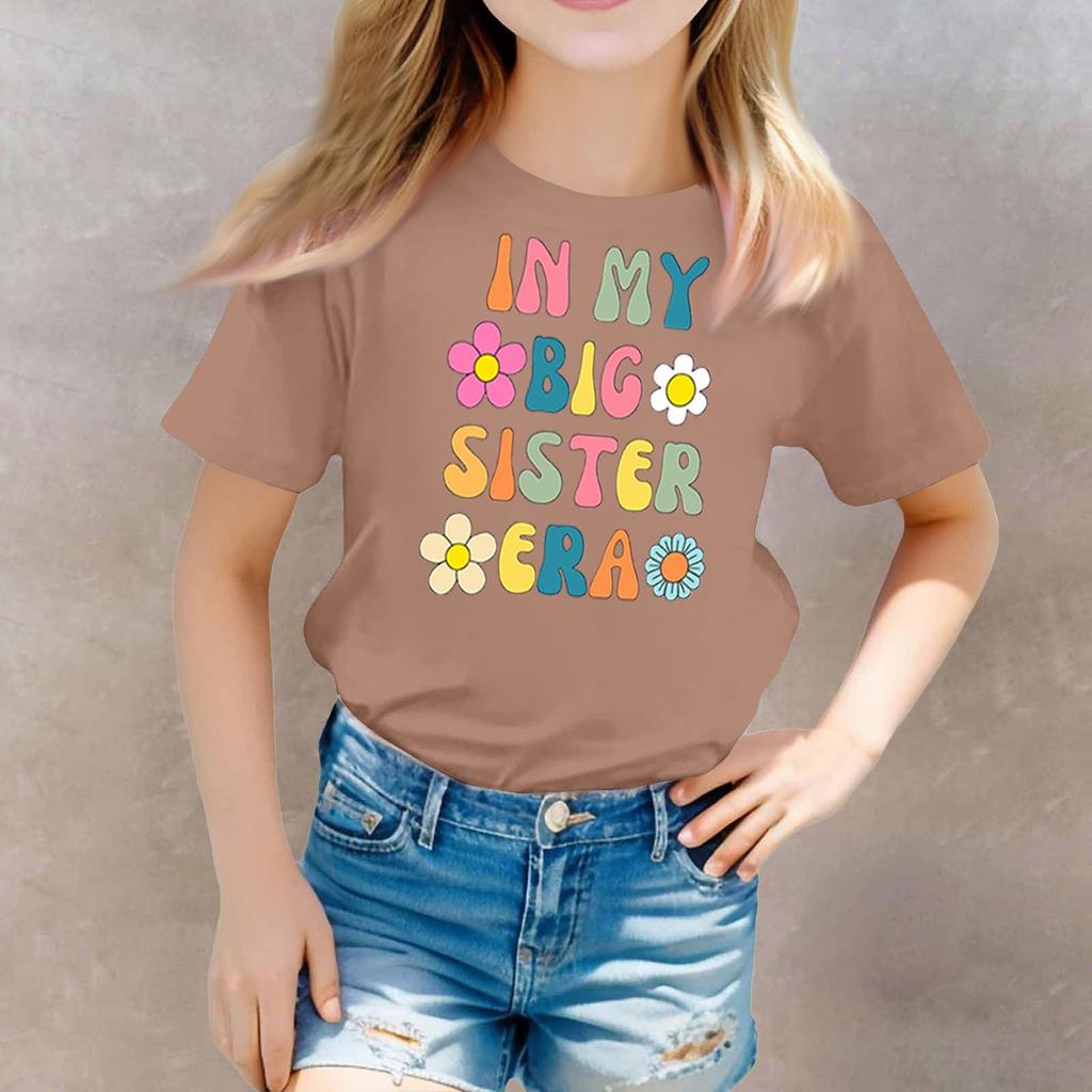 Toddler Girl Boy T-Shirts Kids Top Boys And Girls Printed Short Sleeved T-shirt