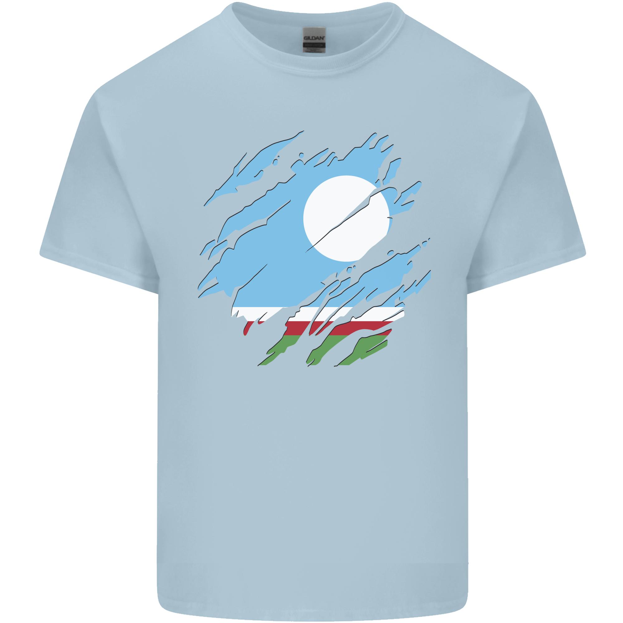 Torn Flag Sakha Republic Unisexs Light Cotton TShirt S