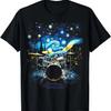 Drum Kit Percussionist Drummer Van Gogh Drums T-Shirt