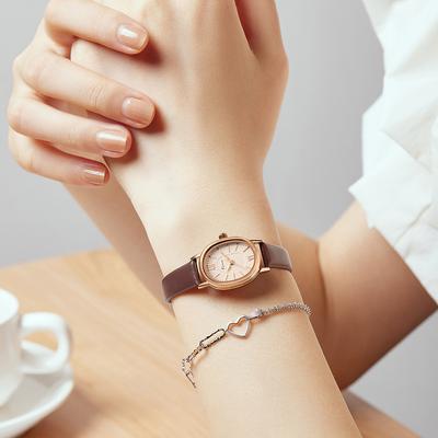 Fashion Women's Watch Oval Compact Quartz Watch Small Fresh Waterproof Wrist Watch for Women