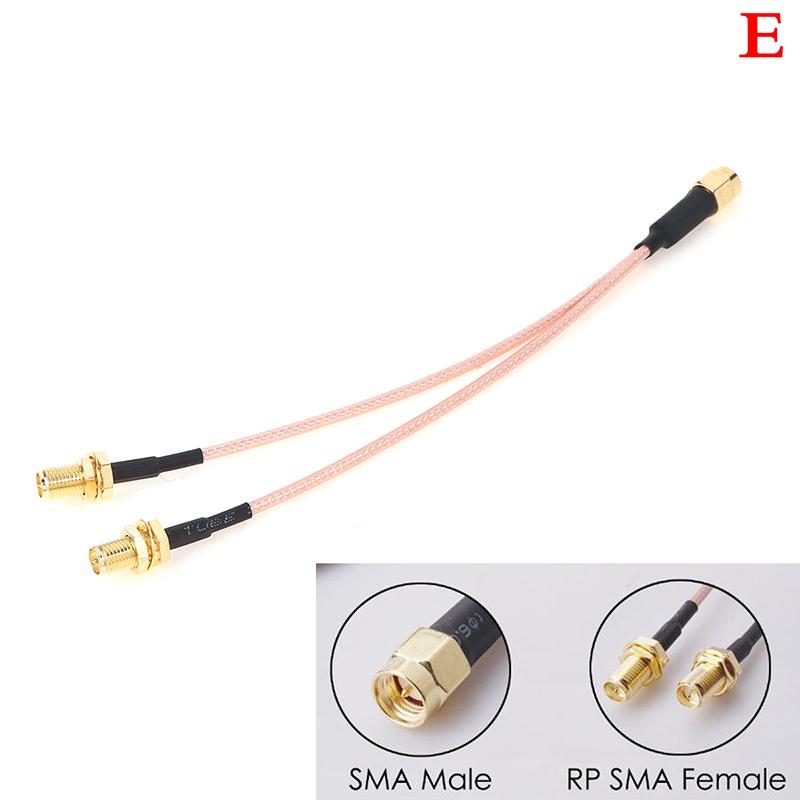 Sma To 2X Sma Male Female Y Type Splitter Combiner Jumper Cable Pigtail