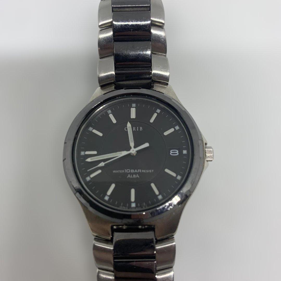 

[USED] Working SEIKO ALBA V742-8020 Men s Watch with Replaced Battery