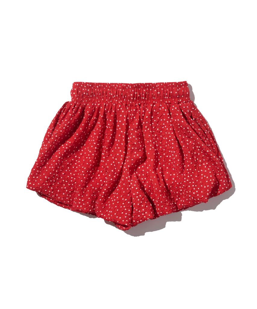 CARGOBROS FOR WOMAN Polka Dot Balloon Elastic Shorts (Red)