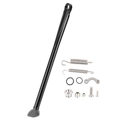 CNC Aluminum Alloy Kickstand Side Stand Accessory Fit for Husqvarna FE 250 FE 350 TE 125Black Rod