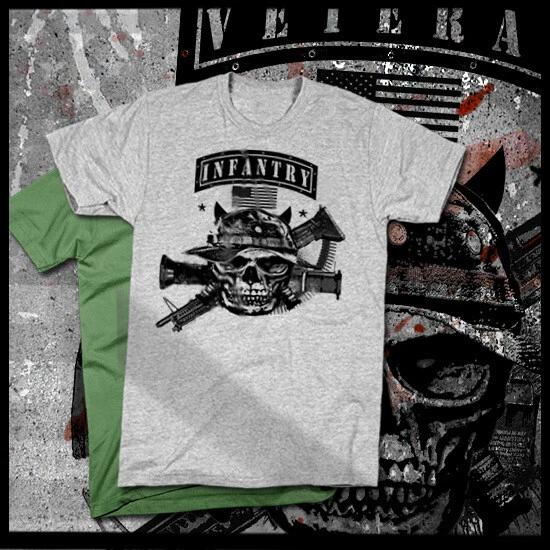 Military Infantry Assault T-Shirt Army 11 Bravo 0311 Commandos Iraq cotton tee S