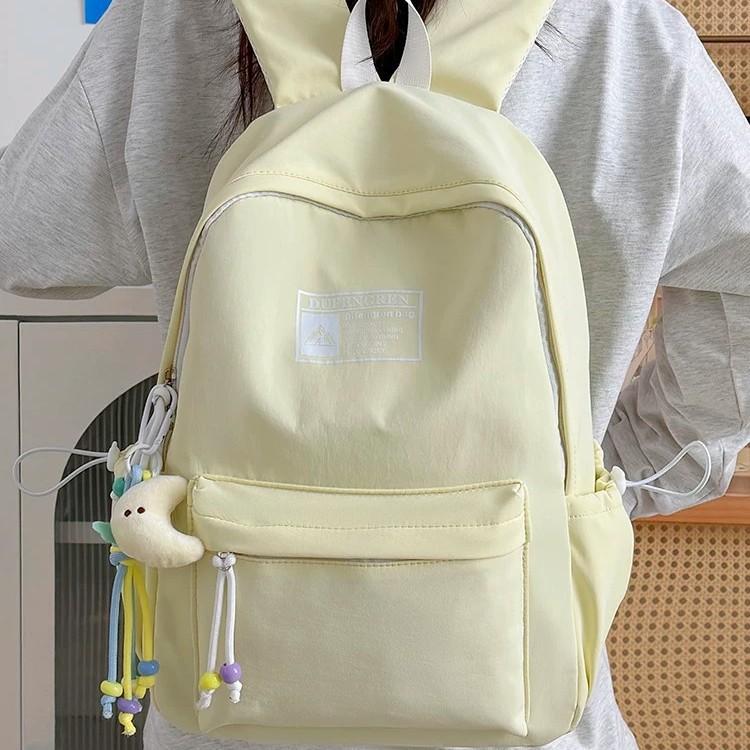 Schoolbag New Lightweight College Style Backpack Female Students Morning Eight Commuter Light Oxygen Outdoor Large Capacity School Bag High Value