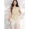 Women's Green Lace Flutter Sleeve Blouse