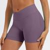 Womens Yoga Shorts With Nylon Fabric For Running And Fitness Activities