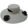Solar-Powered Wide-Brim Hat with Fan & Face Shield for Outdoor Cycling, Fishing & Sun Protection