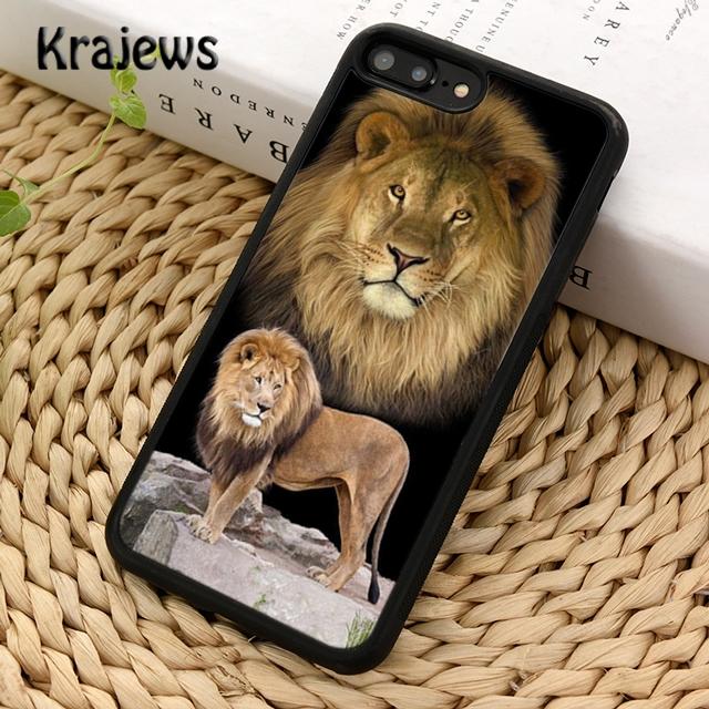 Krajews African Lion Soft Phone Case Cover For iPhone 14 5 6s 7 8 Plus X XR XS 11 12 13 Pro Max Samsung Galaxy S21 S22 Ultra