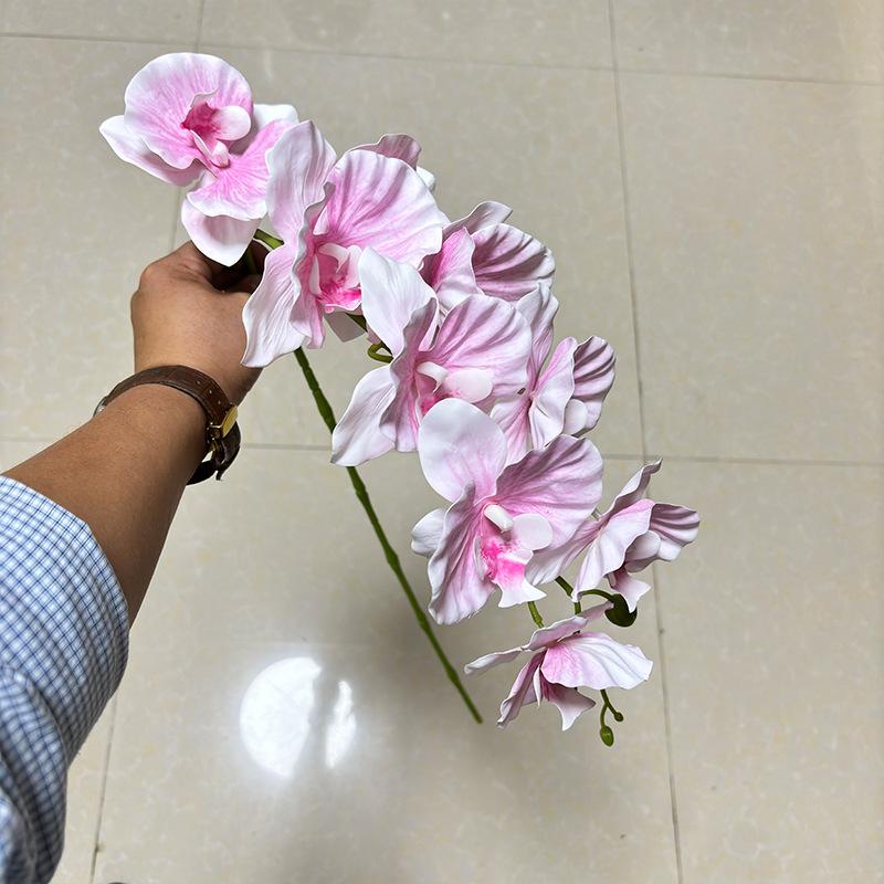 One Artificial Phalaenopsis Flower Branch 3D Print Real Touch Orchid Plant for Wedding Party Home Floral Decoration