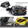 AAAOM1 1:32 Scale BMW M4 DTM Car Model Toy Doors Opened Metal Diecast Music Light Pull Back Racing Cars Models Toys Kids Hobby Gifts