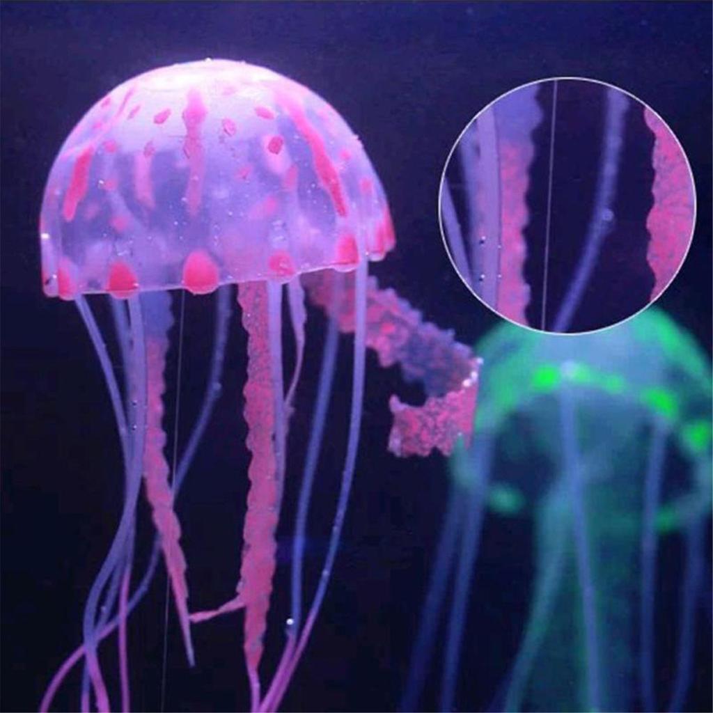 Buy Fish Tank Fluorescent Glowing Beauty Artificial Fake Jellyfish