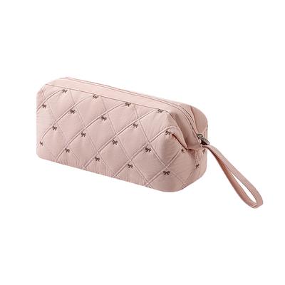 Bowknot Hair Dryer Storage Bag Large Capacity Durable Travel Wash Handbag Organizer Dustproof Travel Storage Bag Outdoor