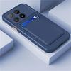 Liquid Silicone Card Holder Case For POCO X7 F6 X6 M6 X3 X5 Pro C65 F5 C55 F3 M5 X3 GT M4 X4 Pro F5 F4 X3 NFC Wallet Bag Cover