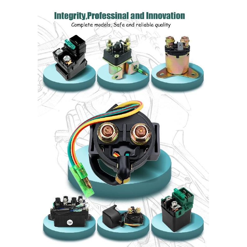 Motorcycle Starter Solenoid Relay for Honda ATC 125M ATC250ES CH125 FL350R FL400R NH80 Sportrax TRX 200 250 300 Fourtrax 350 400
