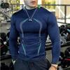 Men's Sport Wear Slim Fit Breathable Thin Quick Dry Comfortable Running Workout Fitness Long Sleeve Sweatwear