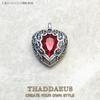 Pendant Wings Red Heart, New 925 Silver Jewelry Europe Romantic Crystal Gift For Woman