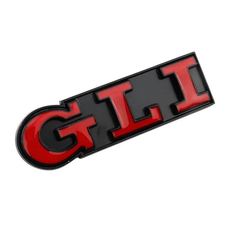 2026 Hot For Volkswagen VW Metal Car GLI Logo Emblem Front Grille Badge Decals for Volkswagen Polo Jetta Golf MK2 MK3 MK4 MK5 MK