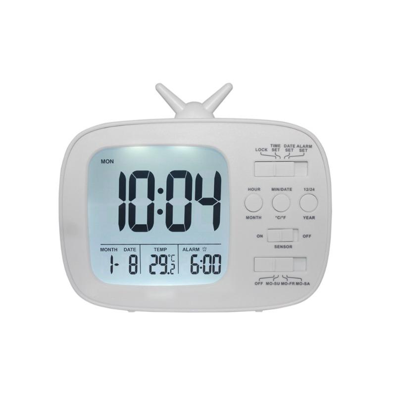 Children's Alarm Clock LCD Electronic Clock Student's Bedside Alarm Clock Photosensitive Smart Clock G180
