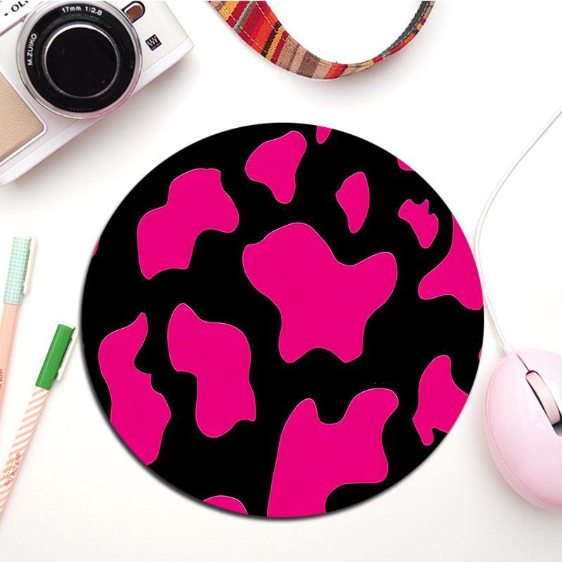 Cow Print Rubber Small Keyboard Mat Table Mat Students Cabinet Gamer Desktop Mousepad Cup Mats For PC Mouse Carpet
