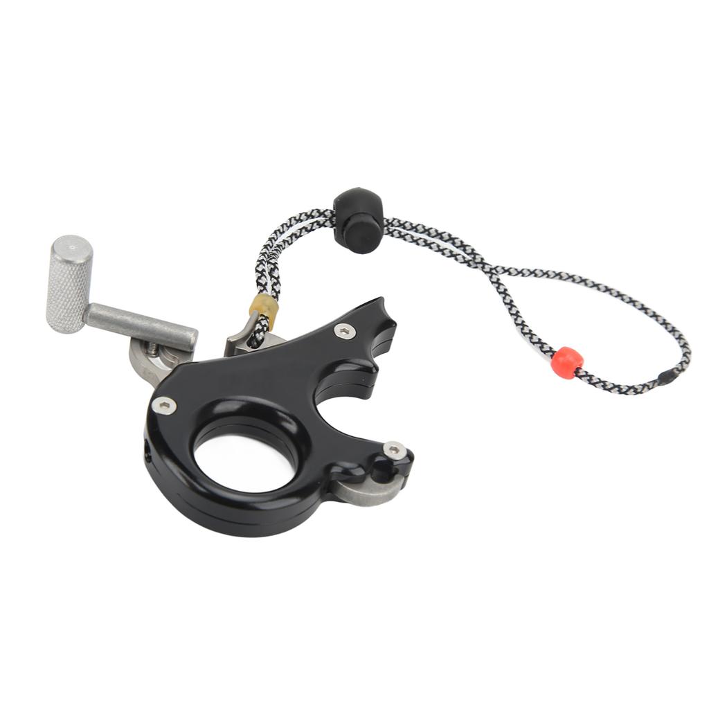 Gatilho de Polegar para Arco e Flecha Liga de Alumínio Auxílios de Liberação para Arco Composto Empunhadura de 3 Dedos Pinça para Tiro de Caça ao Ar Livre