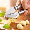 Stainless Steel 304 Garlic Press Manual Garlic Crusher Kitchen Garlic Mincer Handheld Garlic Masher with Ergonomic Handles and Easy Cleaning Design