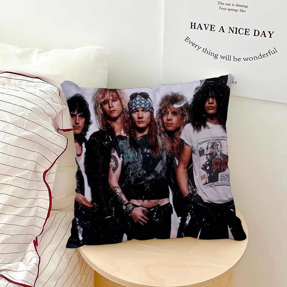 G-Guns N Roses Use Your Illusion I Pillow Case Sofa Living Room Bedroom Headboard Backrest Cushion Square Cushion Nap Time