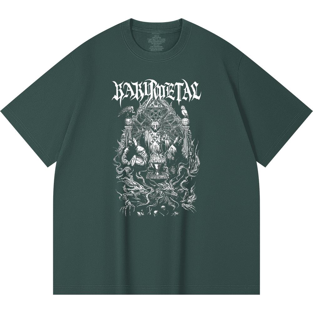 230 g/m² 100% Baumwolle Heavy Metal T-Shirt Rockband Beliebte Musik Druck Unisex Schweres Baumwoll-T-Shirt