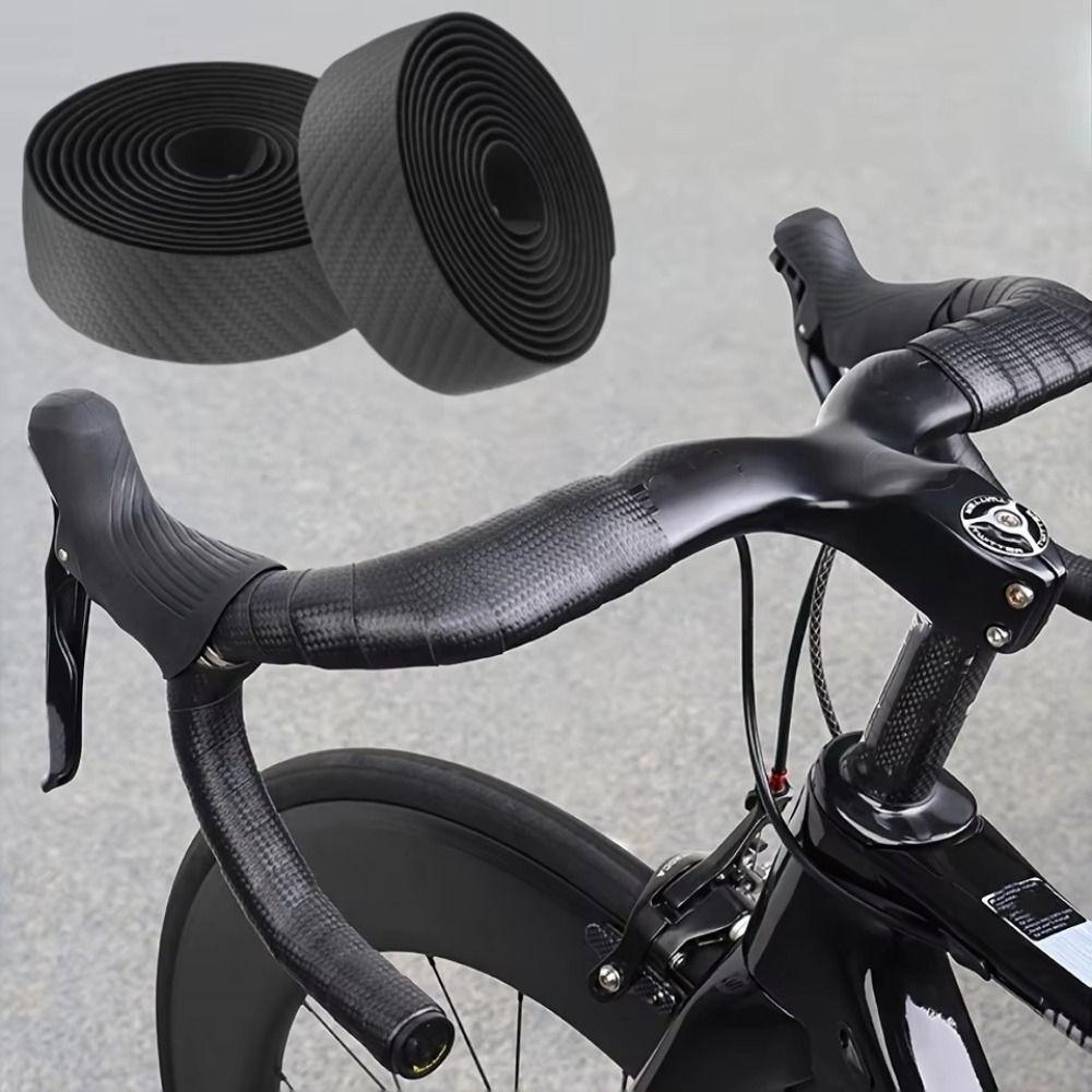Carbon Fiber Handlebar Band Shockproof Bicycle Handle Grips Bicycle Bar Tape  Bike Accessories
